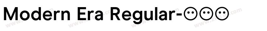 Modern Era Regular字体转换